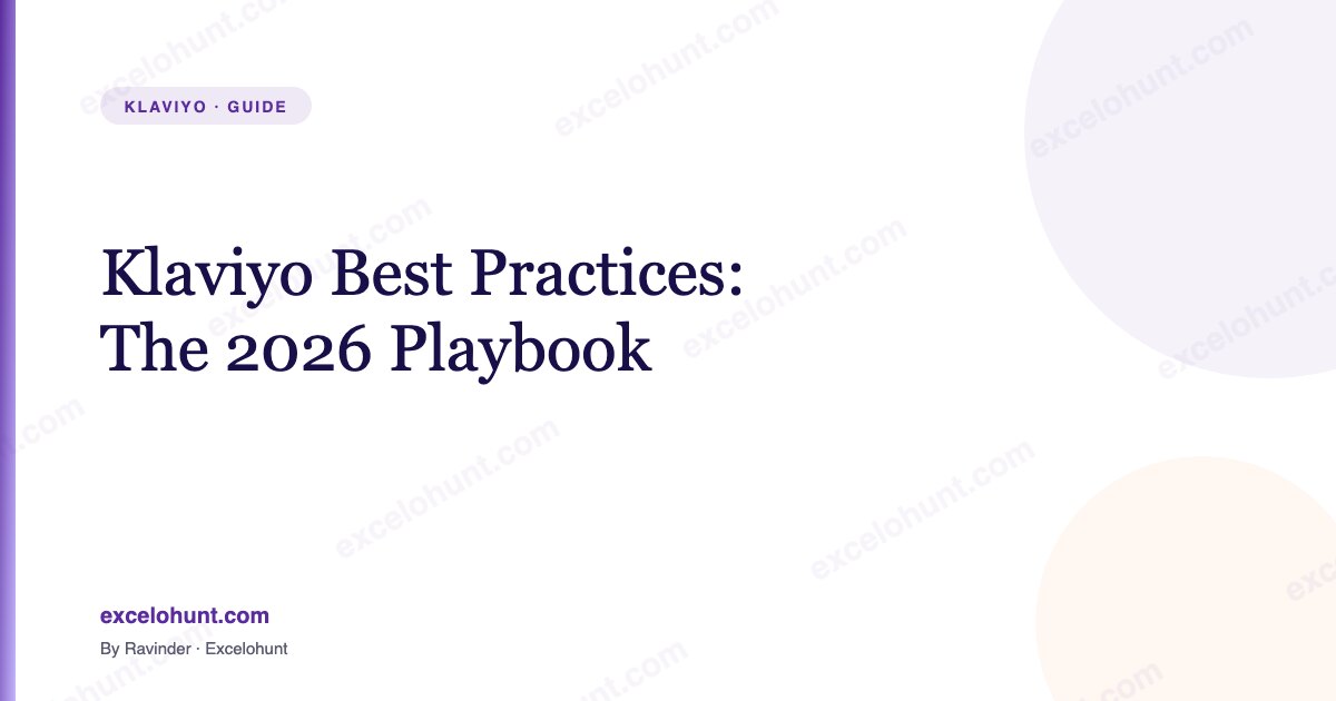 Klaviyo Best Practices: The 2026 Playbook